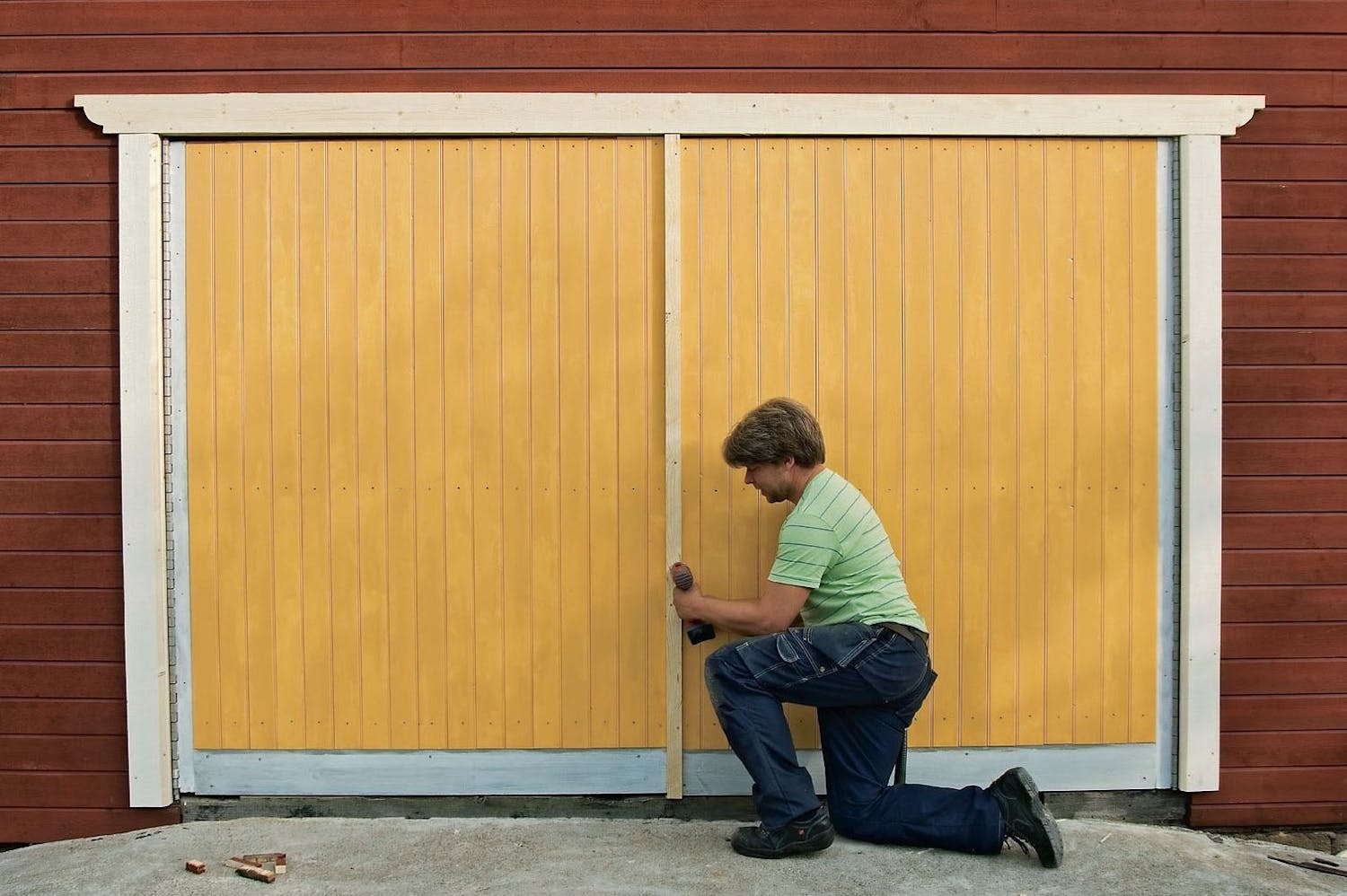 Ny facade på den gamle garage